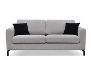Sofy i kanapy - Sofa 3 z pokrowcem KAPI *jasny szary, 190x85x88, tkanina/metal/drewno - miniaturka - grafika 1