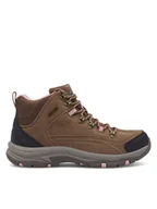 Botki damskie - Skechers Trapery 167004BRTN Brązowy - miniaturka - grafika 1