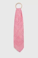 Apaszki i szaliki męskie - Moschino apaszka męska kolor różowy wzorzysta - miniaturka - grafika 1