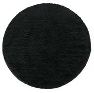 Dywany - Czarny nowoczesny dywan koło shaggy K7-A03 - miniaturka - grafika 1