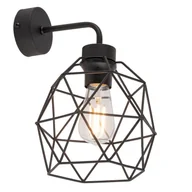 Lampy ścienne - GALAXY BLACK KINKIET 1 PŁ - miniaturka - grafika 1