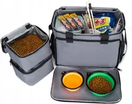 Torebki damskie - Pudełko Torba Plecak Do Przechowywania Akcesorii Dla Psa Kota Pupila Szara - miniaturka - grafika 1