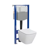 Stelaże i zestawy podtynkowe do WC - Zestaw Podtynkowy Pneumatyczny Aqua Nova City Square S701-797 - miniaturka - grafika 1