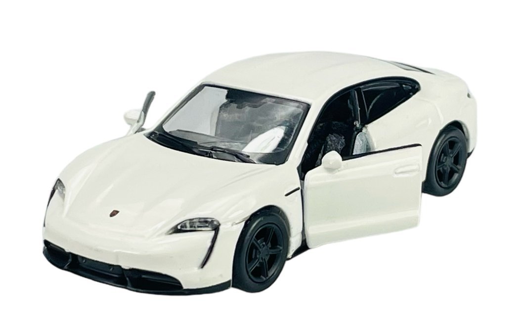 MAISTO PORSCHE TAYCAN TURBO S BIAŁY Z NAPĘDEM 1:44 21001