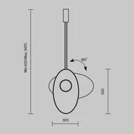 Lampy sufitowe - Maytoni Lampa wisząca Evolution, aluminiowy / szary / cynkowy, salon / jadalnia, tworzywo sztuczne, design - miniaturka - grafika 1