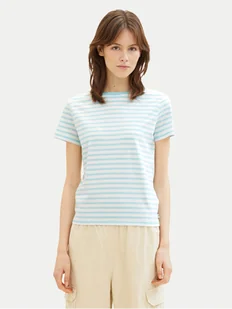 Tom Tailor Denim T-Shirt 1035867 Zielony Boxy Fit - Koszulki i topy damskie - miniaturka - grafika 1