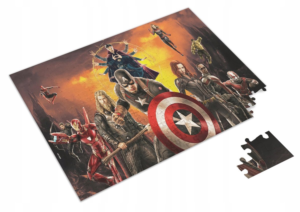PUZZLE Bohaterowie Avengers Marvel + IMIĘ Pudełko 120 el. #3
