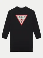 Sukienki i spódniczki dla dziewczynek - Guess Sukienka dzianinowa J3YK20 KA6R4 Czarny Regular Fit - miniaturka - grafika 1