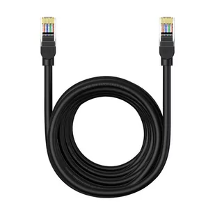 Kabel sieciowy Baseus Ethernet CAT5, 8m (czarny) - Kable miedziane - miniaturka - grafika 3
