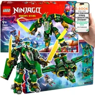 Klocki - LEGO NINJAGO Odrzutowy Mech Lloyda z mieczami, kokpitem i figurkami ninja • Zestaw 2w1 mech + odrzutowiec Lego Dla Dziecka Chłopca 10 11 12 13 14 .. - miniaturka - grafika 1
