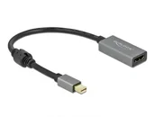 Adaptery i przejściówki - DeLOCK 66570 adapter kablowy 0,2 m Mini DisplayPort HDMI Typu A (Standard) Czarny, Szary - miniaturka - grafika 1