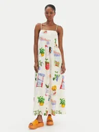 Sukienki - Seafolly Sukienka letnia La Boca 55597-DR Écru Regular Fit - miniaturka - grafika 1