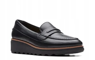 Mokasyny damskie CLARKS SHARON ASTER rozmiar 36, czarne - Mokasyny damskie - miniaturka - grafika 1