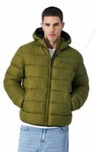 Kurtki męskie - KURTKA męska CHAMPION zielona 220342-GS573 zimowa puchowa na zimę M - miniaturka - grafika 1