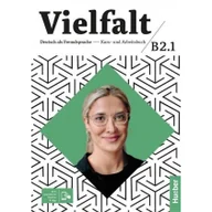 Książki do nauki języka niemieckiego - Hueber Vielfalt B2.1 Kurs und Arbeitsbuch + App HUEBER praca zbiorowa - miniaturka - grafika 1