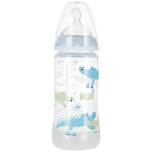 Nuk Butelka z polipropylenu (PP) First Choice+ silikonowy smoczek 0-6 mies. 300 ml - Butelki dla niemowląt - miniaturka - grafika 1