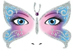Naklejka Face Art Motyl - Herma - Zabawki kreatywne - miniaturka - grafika 1