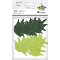 Zabawki kreatywne - Filcowa trawa 35x25mm mix 20szt - Titanum - miniaturka - grafika 1