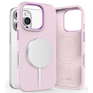 Tech-Protect Silicone Pure Magsafe do iPhone 16 Pro pink pearl - Etui i futerały do telefonów - miniaturka - grafika 1