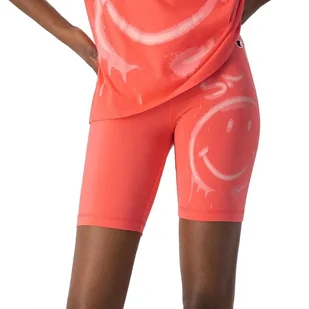 Spodenki Champion 50th Anniversary Edition Graffiti Print Bike Shorts 115938-PS106 - pomarańczowe - Spodnie sportowe damskie - miniaturka - grafika 1