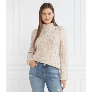 Marc Cain Wełniany sweter | Regular Fit - Swetry damskie - miniaturka - grafika 1