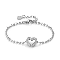 Bransoletki - Bracciale Cuore in acciaio Donna NOMINATION Soffio d'amore 134000022 - miniaturka - grafika 1