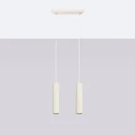 Lampy sufitowe - Lampa wisząca GLOOW 2 beżowy LED 4000K - 30x6.5x90cm Sollux - miniaturka - grafika 1