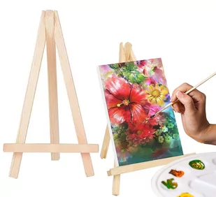 Sztaluga Trójnożna Stołowa Drewniana 25cm - Pozostałe akcesoria dla plastyków - miniaturka - grafika 1