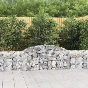 vidaXL Kosze gabionowe, 30 szt., 300x30x60/80 cm, galwanizowane żelazo - Pozostałe narzędzia ogrodowe - miniaturka - grafika 1