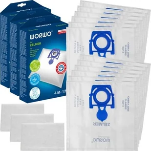 12x Worki Do Odkurzacza Zelmer Odyssey Meteor Elf Zelmer Antek ZVCA100B - Worki do odkurzaczy - miniaturka - grafika 1