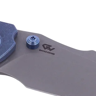 Nóż składany WE Knife High-Fin Blue Titanium, Gray Stonewashed CPM 20CV by Gavko Knives (WE22005-3) - Noże - miniaturka - grafika 10