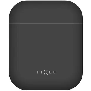 Apple Etui Pokrowiec FIXED Silky pro Airpods FIXSIL-753-BK) Czarne - Akcesoria do słuchawek - miniaturka - grafika 1