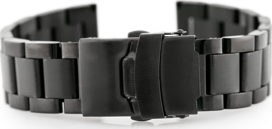 Bransoleta Pacific M3 - Solid Steel - czarna 22mm