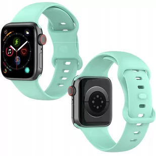 Pasek Bizon Strap Watch Silicone do Apple Watch 38/40/41 mm, miętowy - Akcesoria do smartwatchy - miniaturka - grafika 1