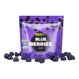 Żelki konopne Green Out Blue Berries Jellies 140g - Żelki - miniaturka - grafika 1