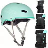 Zestaw Raven Kask F511 Mint M +Ochraniacze M