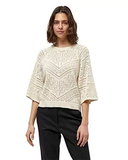 Swetry damskie - Peppercorn Damski sweter z krótkim rękawem Destina, Mleko migdałowe, XS - grafika 1