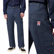 Spodnie męskie - Wrangler CASEY JONES UTILITY RELAXED Navy LUŹNE GRANATOWE BOJÓWKI W32 L32 - miniaturka - grafika 1