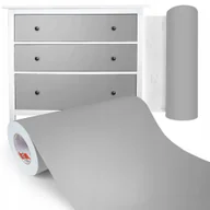 Okleiny - Okleina Folia Samoprzylepna Meblowa Szara Matowa - miniaturka - grafika 1