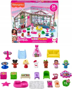 Fisher Price Little People Lalka Barbie Kalendarz Adwentowy dla dzieci +18m - Lalki dla dziewczynek - miniaturka - grafika 1