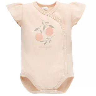 PINOKIO BODY ROZPINANAE KROTKI REKAW SUMMER GARDEN BEZ 56 - Body dla niemowląt - miniaturka - grafika 1