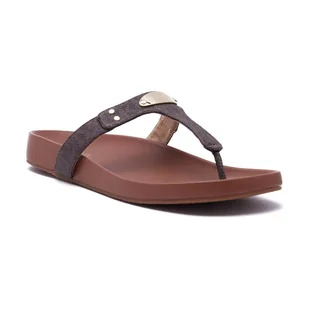 Michael Kors Skórzane japonki PLATE - Klapki i japonki damskie - miniaturka - grafika 1