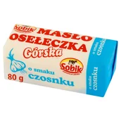 Masło i margaryna - SOBIK Masło Osełeczka Górska z czosnkiem - miniaturka - grafika 1