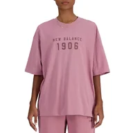 Koszulki i topy damskie - Koszulka New Balance WT41519RSE - różowa - miniaturka - grafika 1