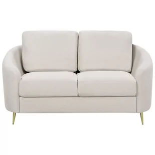 Sofa 2-osobowa jasnobeżowa TROSA - Sofy i kanapy - miniaturka - grafika 1