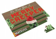 Puzzle - Puzzle MINECRAFT ŚWIĄTECZNE A3 252 el z Nadrukiem Twoje IMIĘ + Pudełko 2 - miniaturka - grafika 1