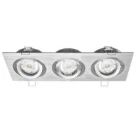 Lampy sufitowe - Oprawa sufitowa wpuszczana JOTA K/3 srebrna (aluminium szczotkowane) LUX01294 - miniaturka - grafika 1