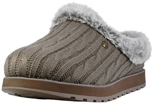 Skechers Damskie kapcie Keepsakes Lite - Cozy Blend, brązowy (taupe), 40 EU