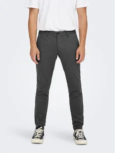 Only & Sons Chinosy 22022911 Szary Tapered Fit - Spodnie męskie - miniaturka - grafika 1