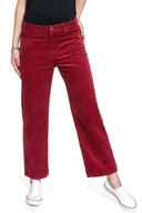 Spodnie damskie - Damskie Spodnie Sztruksowe Lee 5 Pocket Wide Leg Biking Red L30Sdc87-W27 L33 - miniaturka - grafika 1
